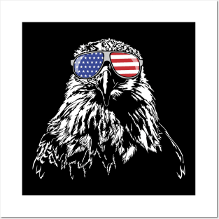 Proud Patriotic Bald Eagle Posters and Art